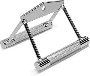 Yes4All Double D Row Handle Cable Attachment for Weight Workout, Cable Machine Accessories for Home Gym, LAT Pull Down