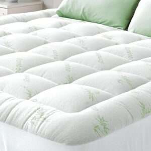 Ultra Soft Queen Size Mattress Topper - Viscose Made from Bamboo Pillow Top Mattr
