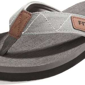 FITORY Men's Flip-Flops, Thongs Sandals Comfort Slippers for Beach Size 6-15