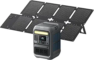 Anker Solar Generator SOLIX C300 with 60W Solar Panel, 288Wh Portable Power