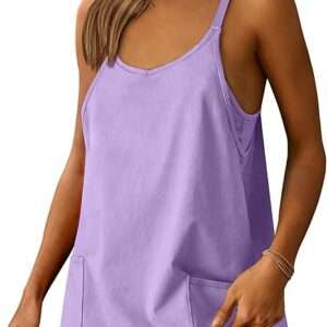 ANRABESS Women Summer Mini Romper Dress Workout Tennis Active Sports