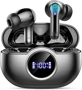 Wireless Earbuds, 2025 Bluetooth 5.4 Headphones Hi-Fi Stereo 3D Bass Ear Buds