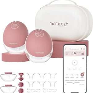 Momcozy Breast Pump Hands Free Upgraded Mobile Flow | M9, App Discreet Control