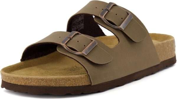 CUSHIONAIRE Lane Cork Footbed Sandals for Women –