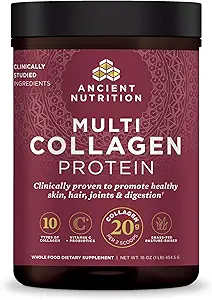 Ancient Nutrition Collagen Powder Protein with Probiotics, Unflavored