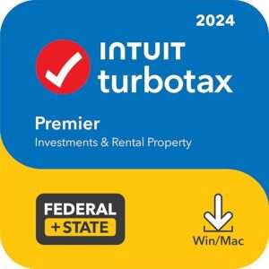 TurboTax Premier 2024 Tax Software, Federal & State Tax Return [PC/MAC Download]