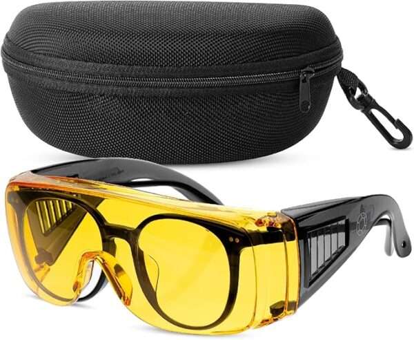 UNCO- Safety Goggles Over Glasses, Protective Goggles, Safety Goggles Anti Fog