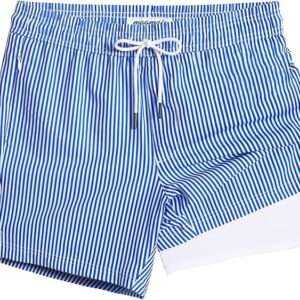 maamgic Mens Swim Trunks with Compression Liner 5" Stretch Beach Shorts Quick