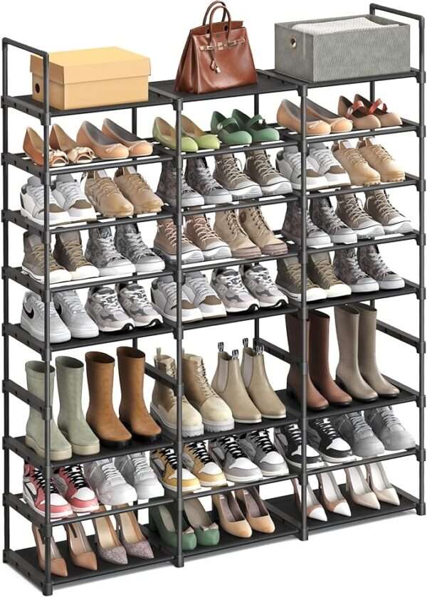 SONGMICS Large Shoe Rack, 8-Tier Shoe Organizer, Shoe Storage Holds up to 48 Pair