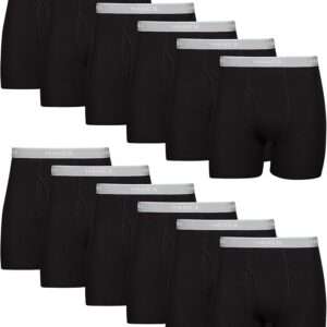 Hanes Men's Boxer Briefs, Soft and Breathable Cotton Underwear with ComfortFlex
