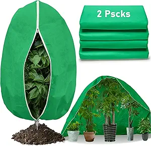 GonLei 2Pack Winter Large Plant Covers Freeze Protection 78.7" X98.4" Frost Cloths