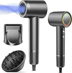 Hair Dryer, 160000 RPM Professional High Speed Ionic Blow Dryer