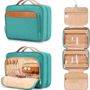 Travel Hanging Toiletry Bag for Women, Cruise Ship Essentials, with Jewelry Organizer, Extra Large