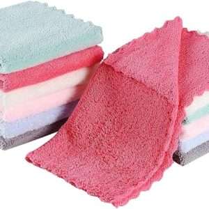 Slick- Baby Washcloths, 10"x10", 12 Pack, Colorful Wash Clothes for Baby, Washcloths