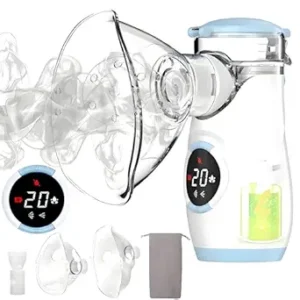 Misty Nebulizer, Portable Nebulizer with Intuitive LED Interface and Auto-Cleaning