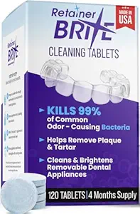 Retainer Brite Retainer Cleaner Tablets Made in USA for Invisalign Mouth Guard
