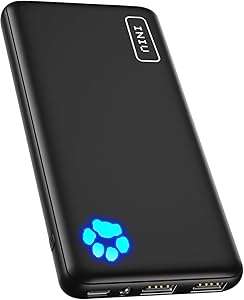 INIU Portable Charger, Slimmest 10000mAh 5V/3A Power Bank, USB C