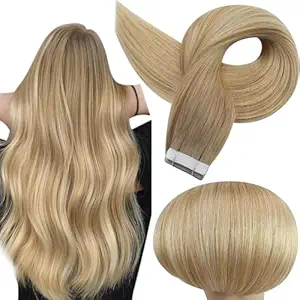 Full Shine Tape in Hair Extensions Balayage Human Hair Skin Weft Tape in Hair
