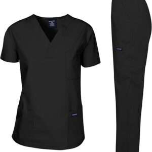 Dagacci Scrubs Medical Uniform Women and Man Scrubs Set Medical Scrubs Top