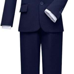 Visaccy Boys Suits Slim Fit Dress Clothes Ring Bearer Outfit