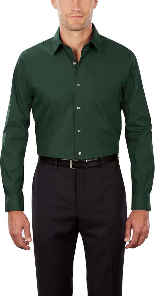 Van Heusen Men's Dress Shirt Regular Fit Poplin Solid
