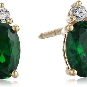 Amazon Essentials 18K Yellow Gold Plated Sterling Silver Stud Earrings (previously