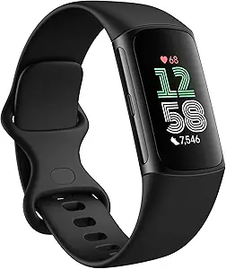 Fitbit Charge 6 Fitness Tracker with Google apps, Heart Rate on Exercise Equipment