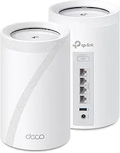 TP-Link Tri-Band WiFi 7 BE10000 Whole Home Mesh System (Deco BE63) - 6-Stream