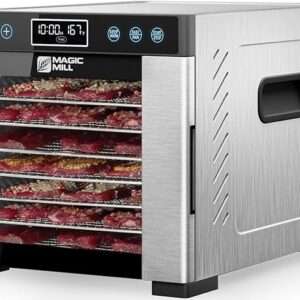 Magic Mill Pro Food Dehydrator Machine | 7 Stainless Steel Trays | Dryer for Jerky