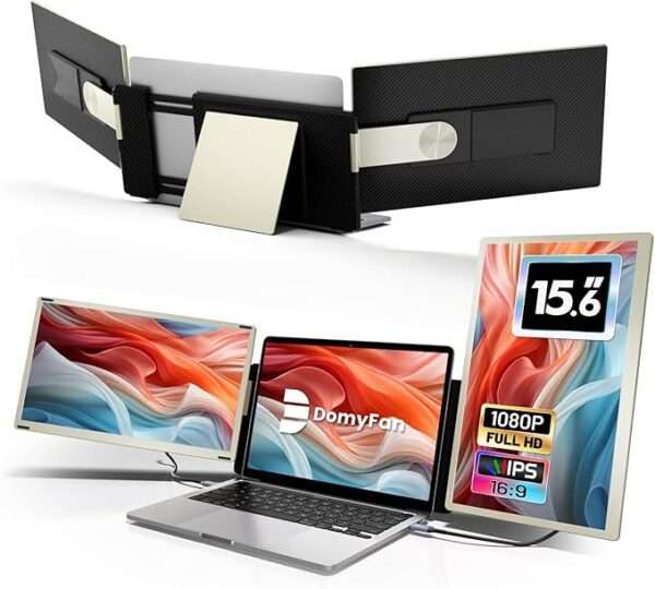 15.6" Laptop Screen Extender, 120% sRGB FHD 1080P IPS Triple Portable Laptop