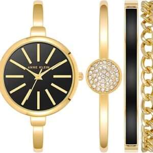 Anne Klein Women's Bangle Watch and Bracelet Set