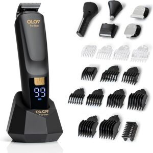 Beard Trimmer, 21 Piece All-in-One Mens Grooming Kit and Hair Clipper, Nose
