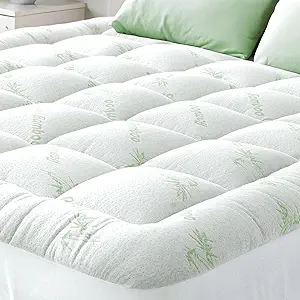 Ultra Soft Full Size Mattress Topper - Viscose Made from Bamboo Pillow