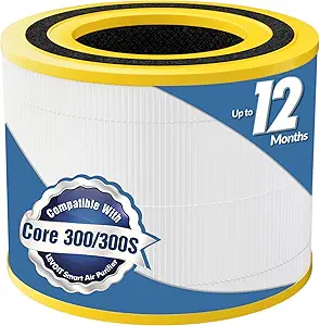 Core 300 Pet Care Air Purifier Replacement Filter, 12 Months Lifespan, 3-in-1 99.99%