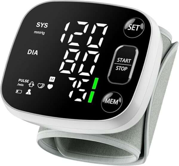 Oklar Blood Pressure Monitors for Home Use Rechargeable Wrist Digital BP Machine