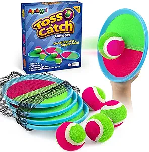 Ayeboovi Toss and Catch Ball Game Outdoor Toys for Kids Games Beach Pool Toys