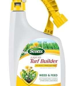 Scotts Liquid Turf Builder with Plus 2 Weed Control, Liquid Weed Killer and Fertilizer