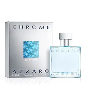 Azzaro Chrome Eau de Toilette - Fresh Aquatic Mens Cologne - Citrus, Woody