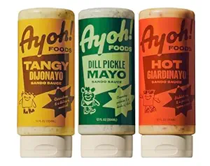 Ayoh Foods, Mayo Gone Wild, Made by Molly Baz (Variety Pack - 3 Total