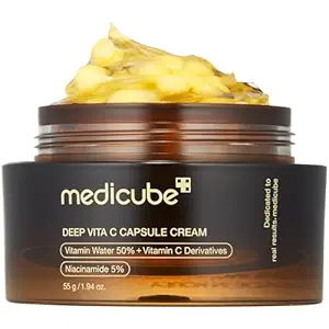 medicube Deep Vitamin C Golden Capsule Face Moisturizer - Liposome Capsules