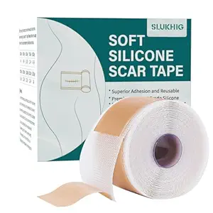 Silicone Scar Sheets (1.6"x 158" Roll-4M), Silicone Scar Tape for Scar