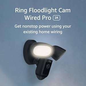 Ring Floodlight Cam Wired Pro with Bird’s Eye View and 3D Motion