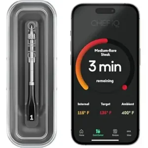 CHEF iQ Sense Smart Wireless Meat Thermometer with Ultra-Thin Probe, Unlimited