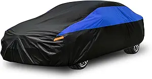 Car Cover for Automobiles All Weather Waterproof, Universal Fit Sedan