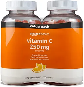 Amazon Basics - Vitamin C, 250 mg Gummies, Orange, 300 Count