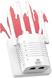 1200Mbps WiFi Range Extender, WiFi Extender Signal Booster for Home, Dual Band