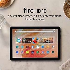Amazon Fire HD 10 tablet (newest model) built for relaxation, 10.1" vibrant Full HD