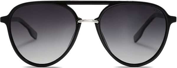 SOJOS Retro Aviator Polarized Sunglasses for Women Men Double