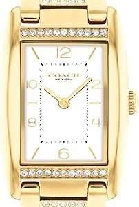 Coach Reese Women's Watch - 2H Quartz Tank Watch with Crystal-Set