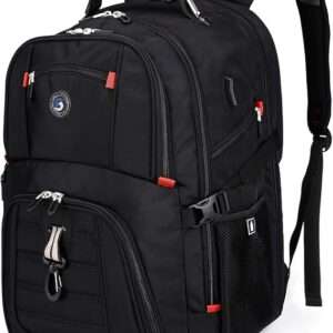 SHRRADOO Extra Large 50L Travel Laptop Backpack with USB Charging Port, College